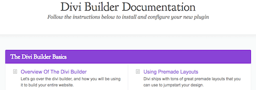 10 elegant divi builder documentation