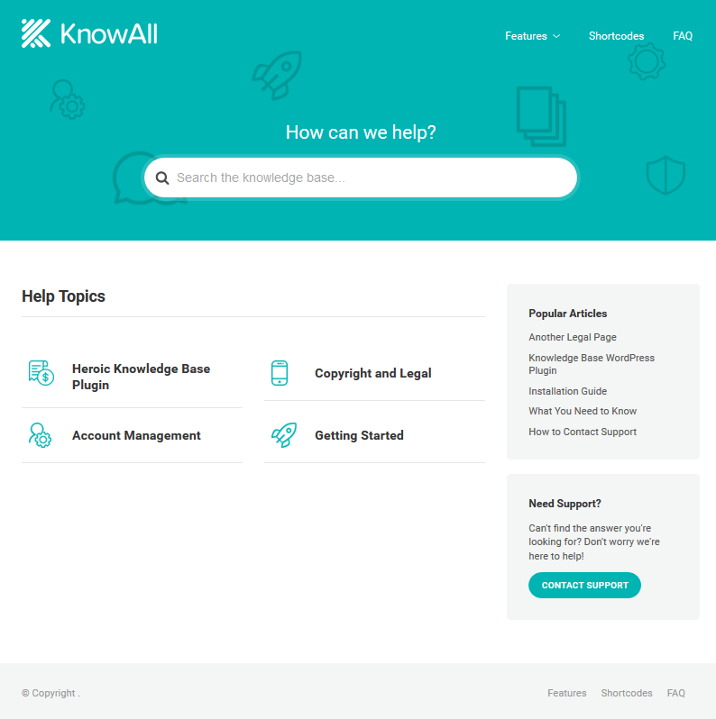 KnowAll - Knowledge Base Demo Content