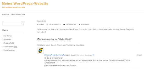 WordPress Website Translated
