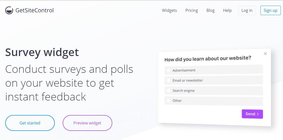 GetSiteControl WordPress poll plugin