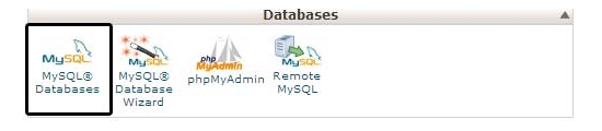 Database icon in cPanel