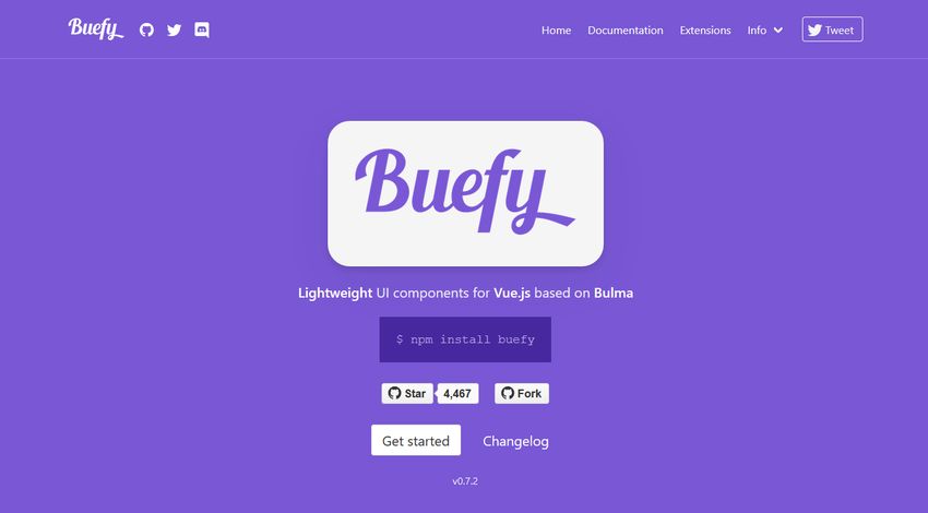Buefy Vue.js component library