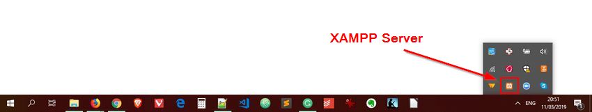 XAMPP Server icon in Windows