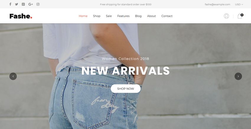Fashe Free Shopify Template