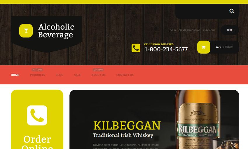 Alcoholic Beverage Store for Shopify Stores