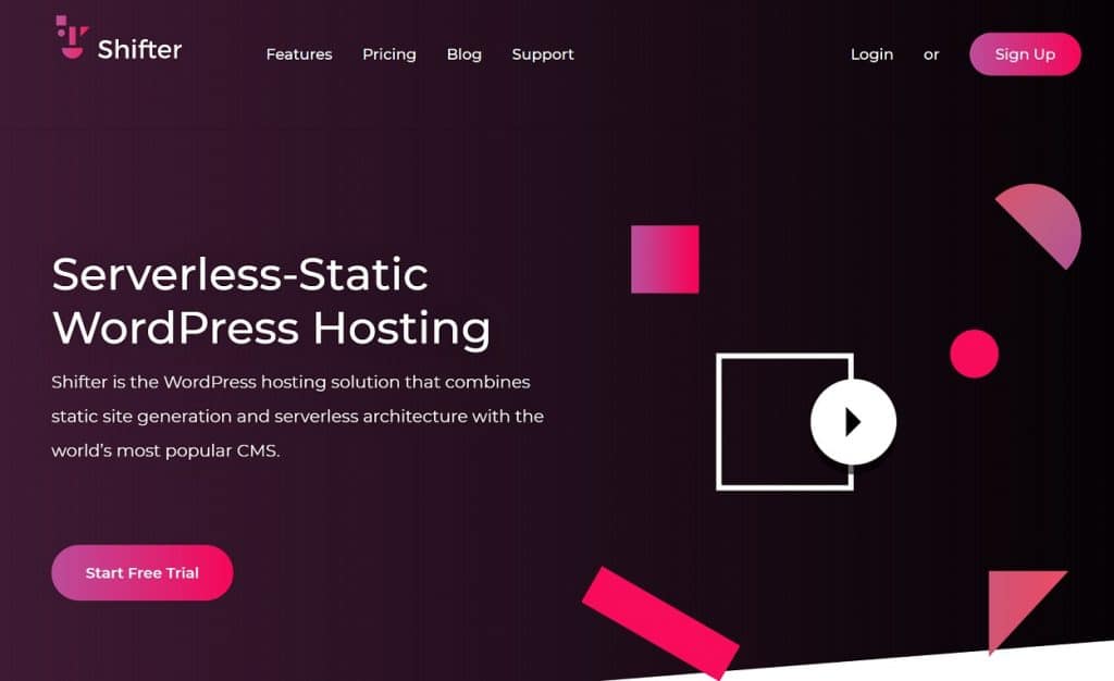 Shifter static WordPress hosting