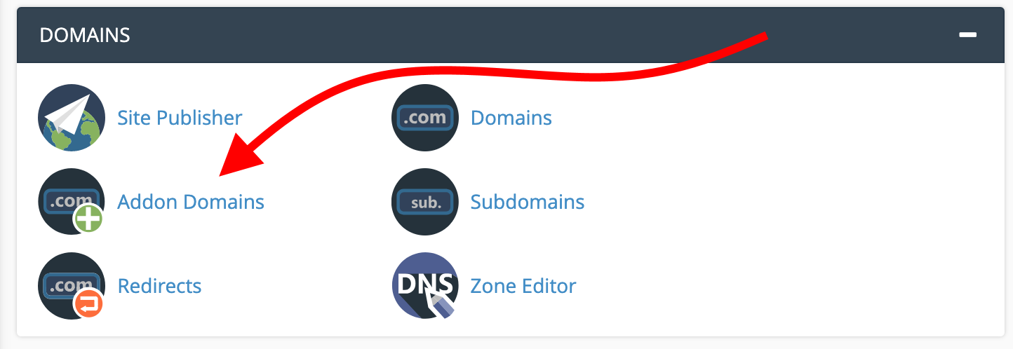 addon domains