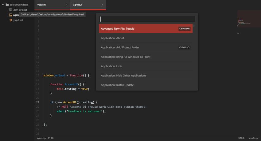 Accents UI Theme for Atom