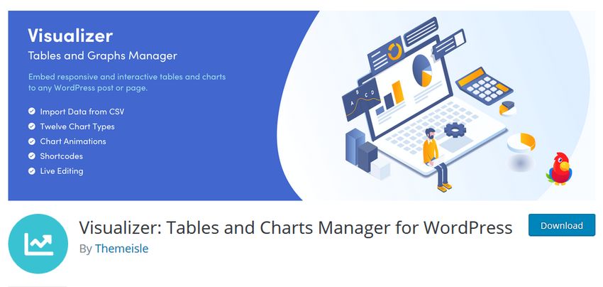 Visualizer Tables and Charts Manager for WordPress