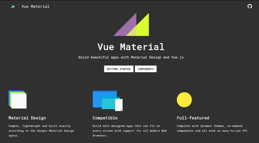 Vue Material UI Component Library
