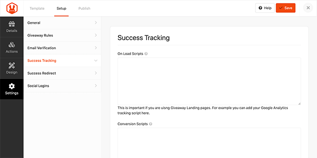 13. Success tracking