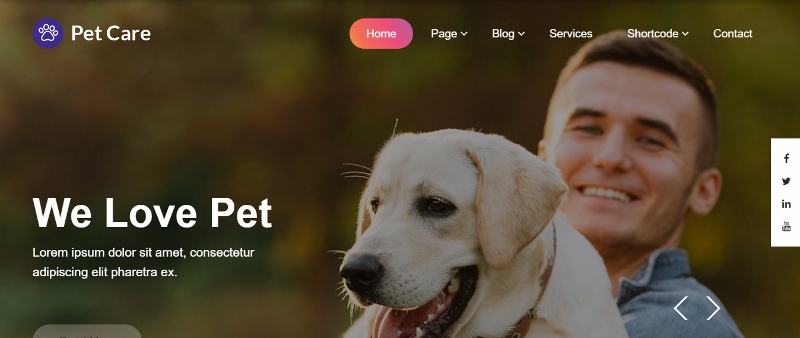 Pet club WordPress theme