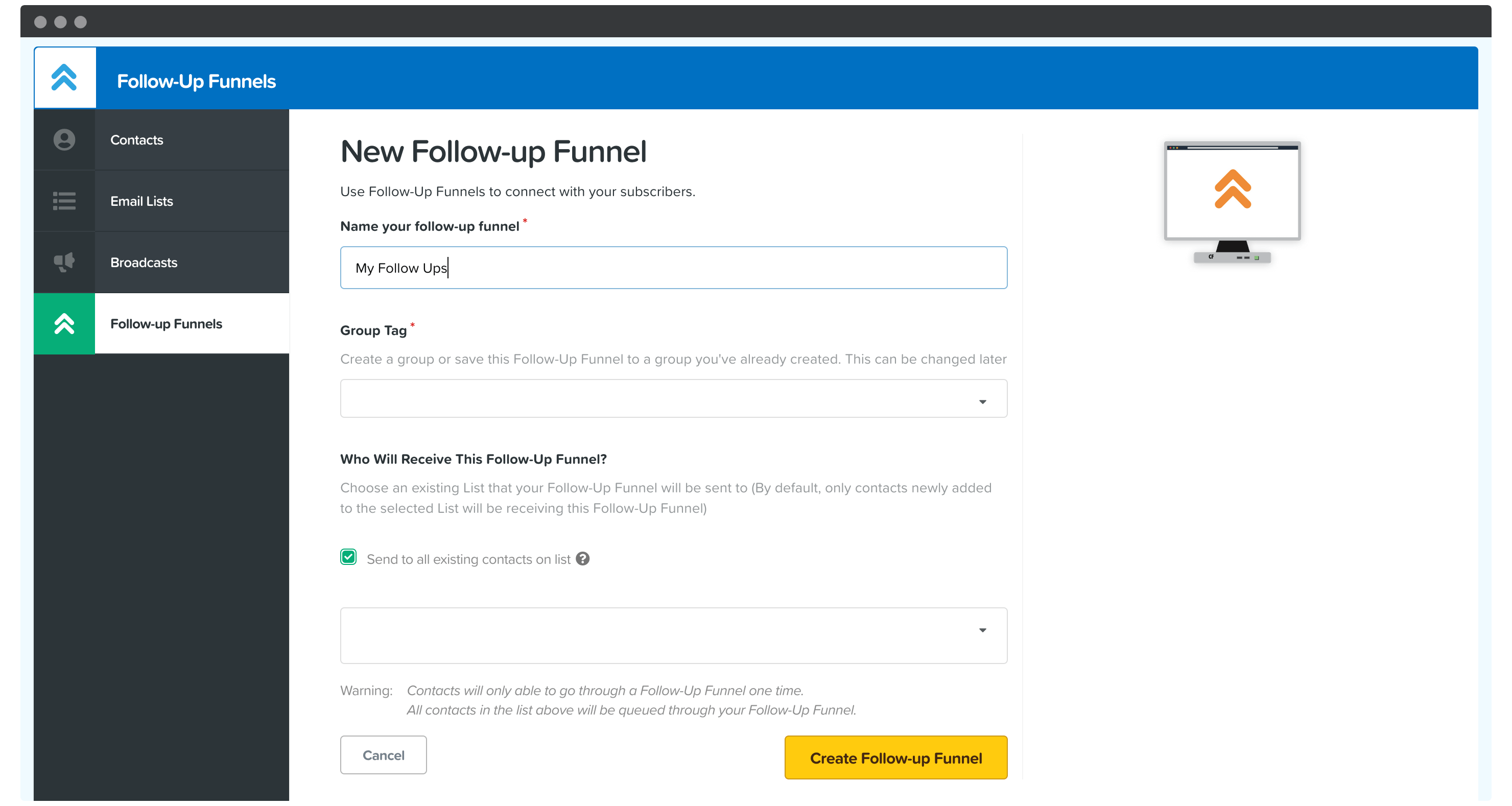ClickFunnels' Follow-Up Funnels.