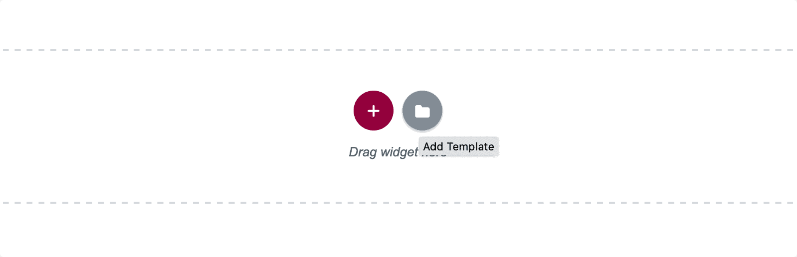 The Add Template icon.