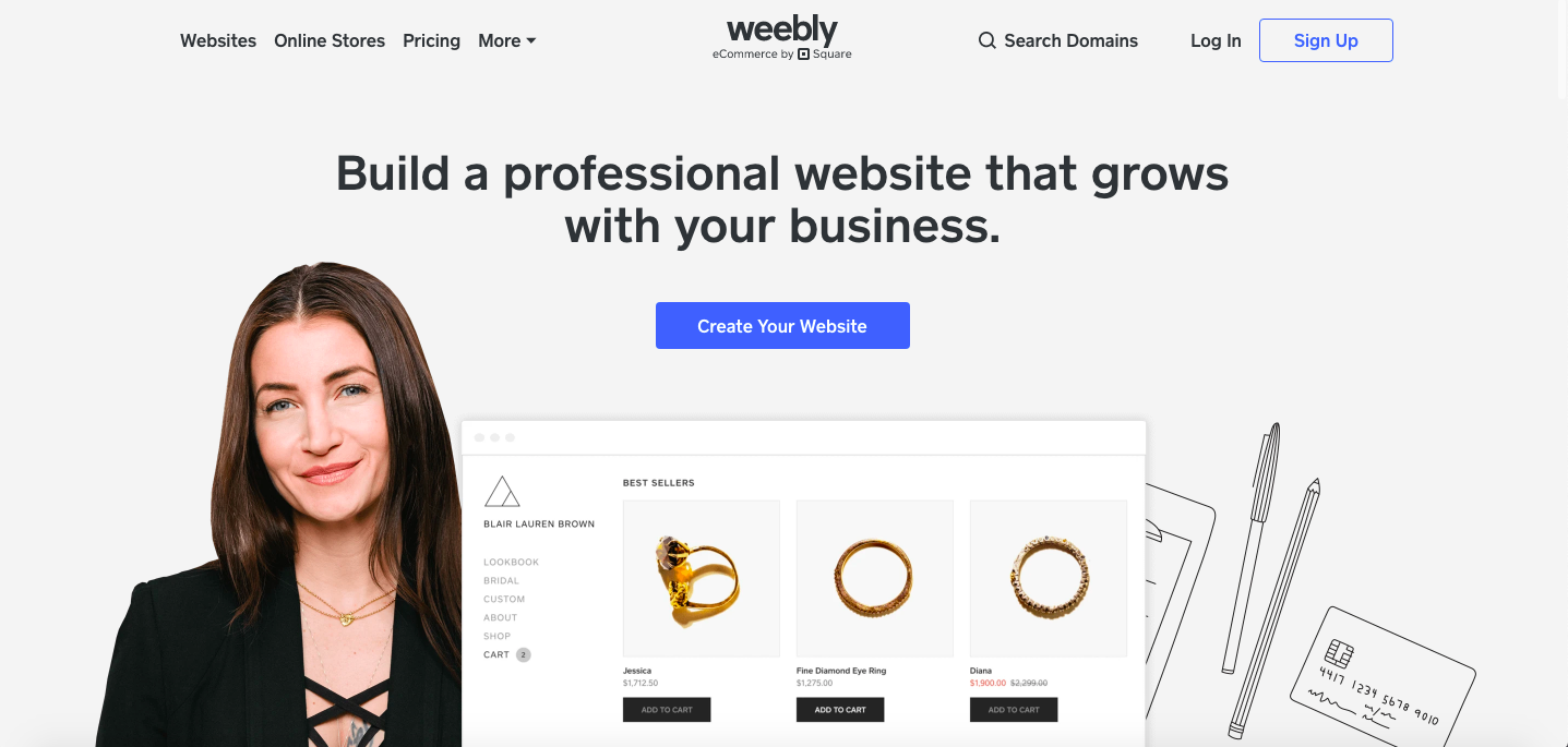 Weebly - a popular alternative to Wix