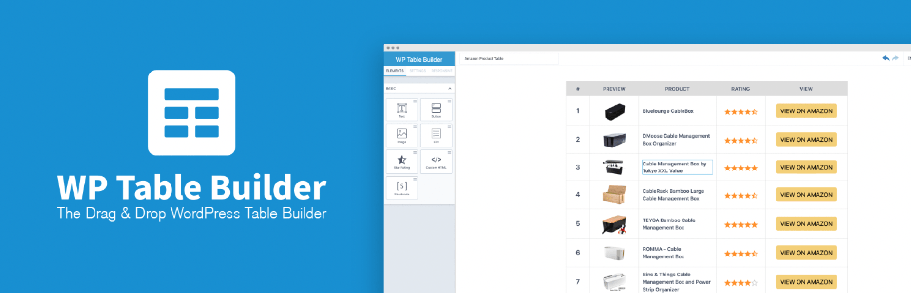 The WP Table Builder plugin.