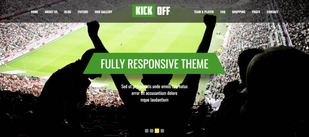 KickOff wordpress sport themes