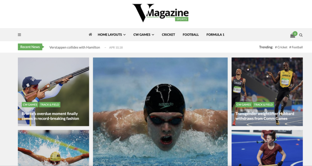 VMagazine wordpress sport themes