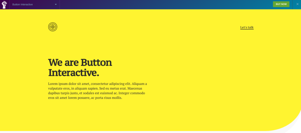 Button Interactive elementor template