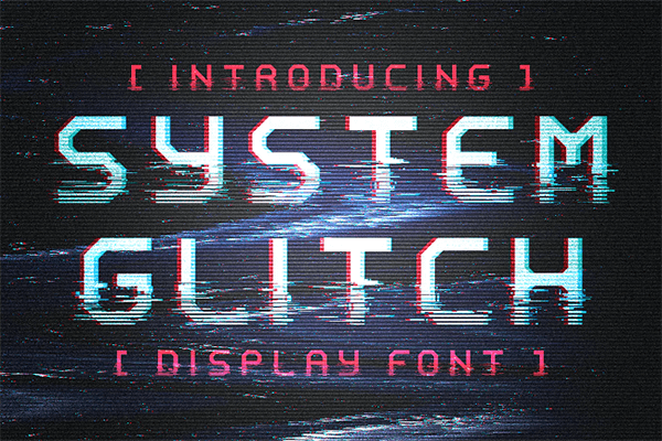 System Glitch Monospaced Font