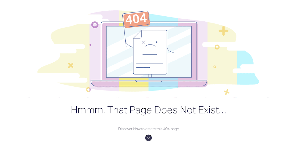 The Elementor 404 page.