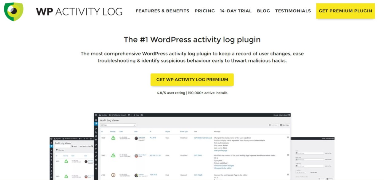 WP Activity Log security logging