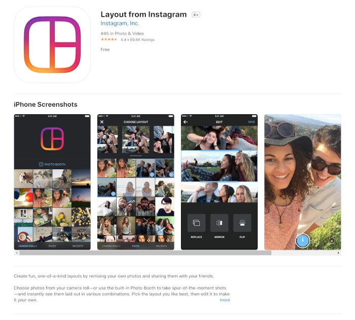 Best collage app: Layout from Instagram