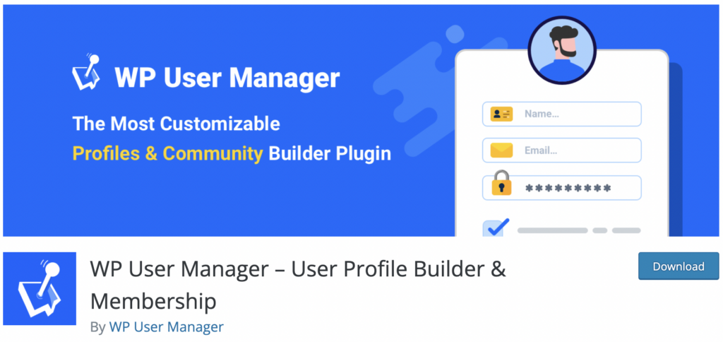 WP User Manager - wordpress user plugin