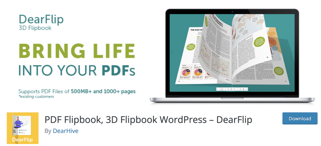 Screenshot of DearFlip 3D Flipbook