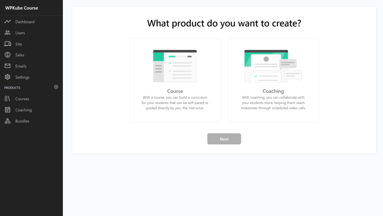Creating a product