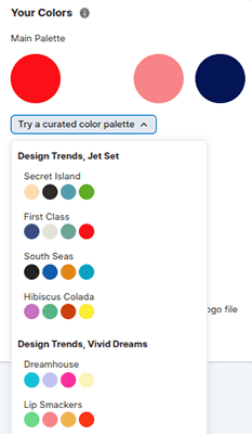 tailwind curated color palettes