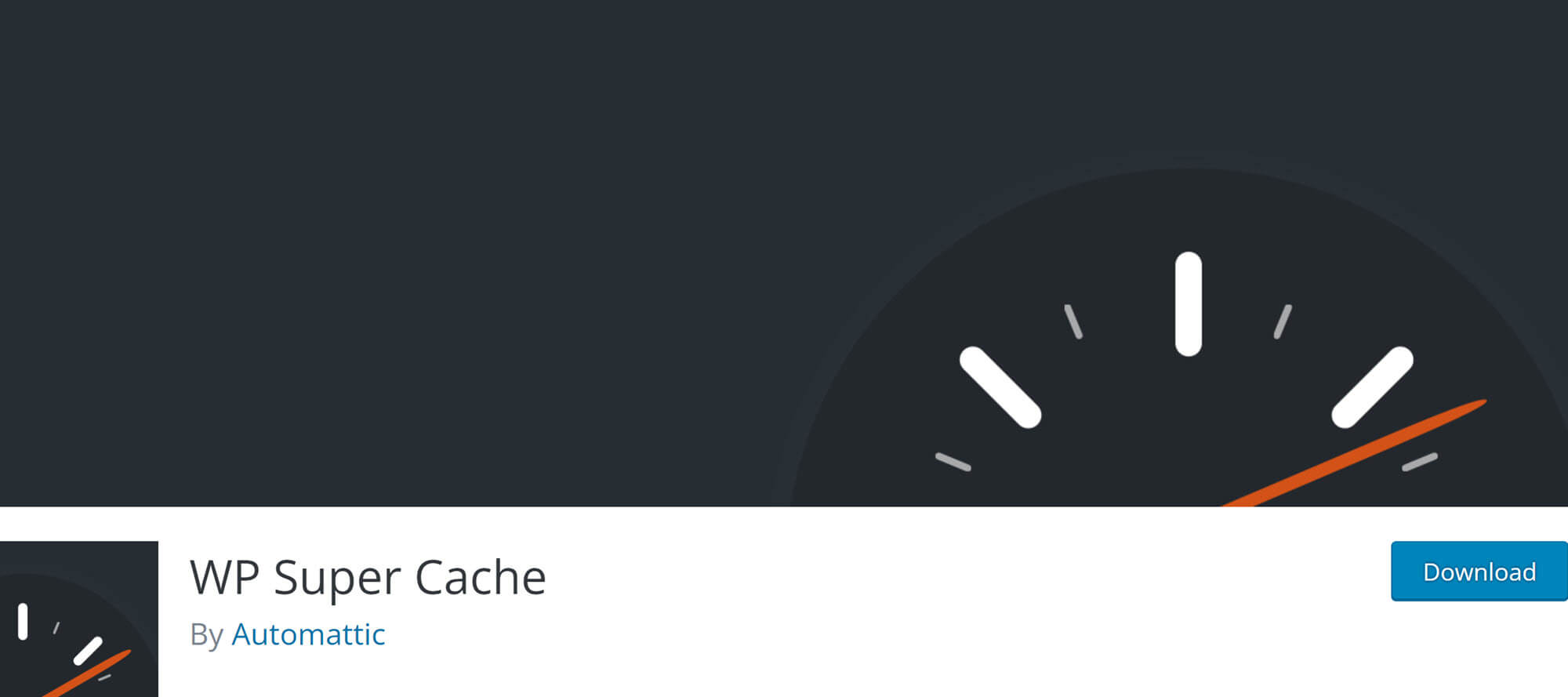 Best Caching Plugins for WordPress: WP Super Cache banner
