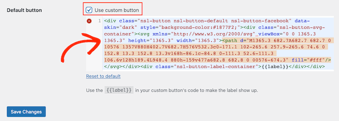 Creating a custom login button with code
