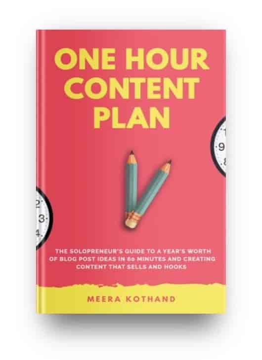 Best books for bloggers: The One Hour Content Plan