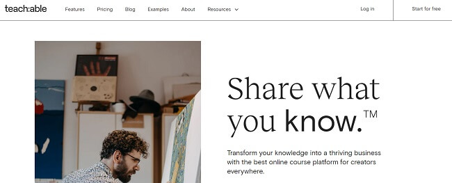 Teachable Homepage