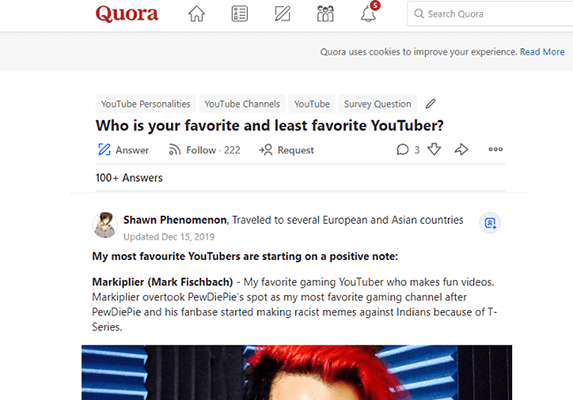14 Promote your YouTube channel on Quora