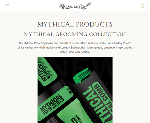 mythical grooming products