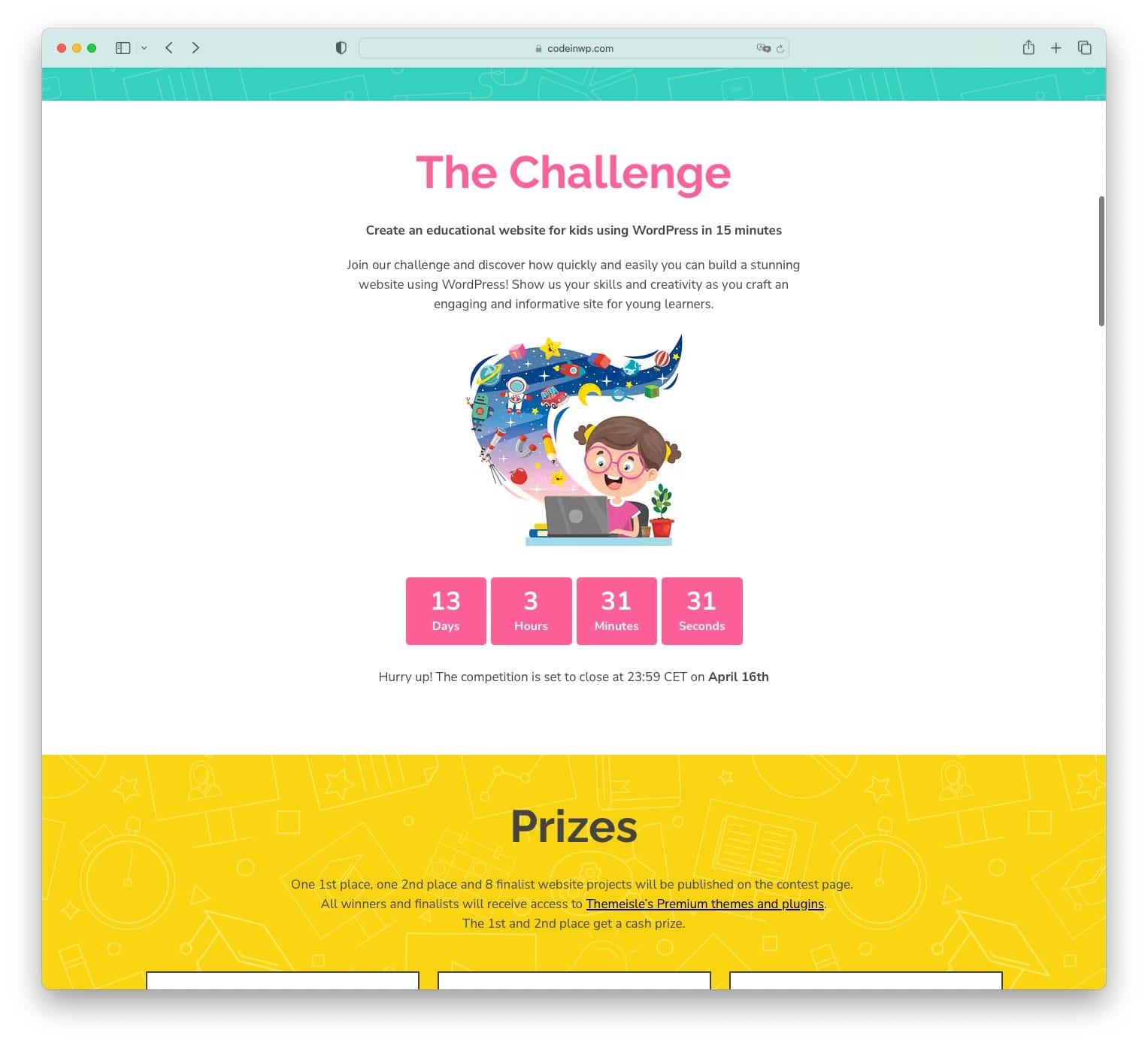 15-minute WordPress challenge