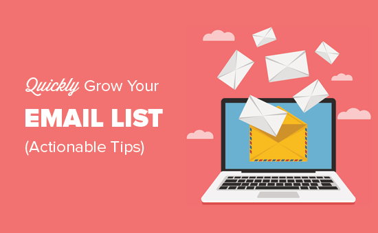 Ways to quickly grow your email list