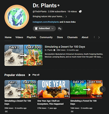 youtube dr plants