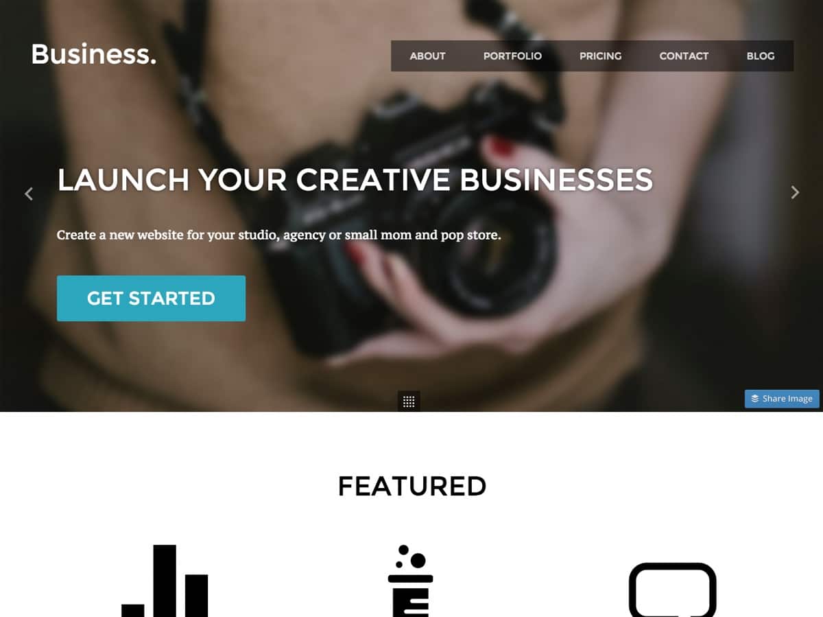 business minimal WordPress theme