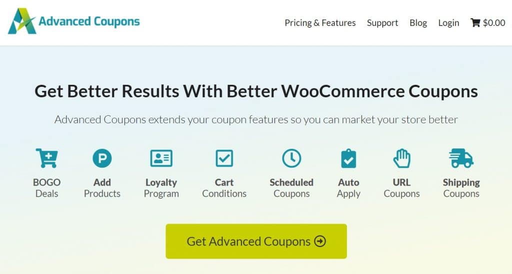 Advanced Coupons for WooCommerce plugin