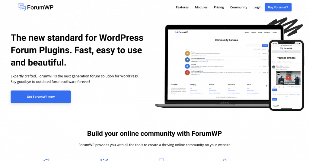 ForumWP WordPress forum plugin