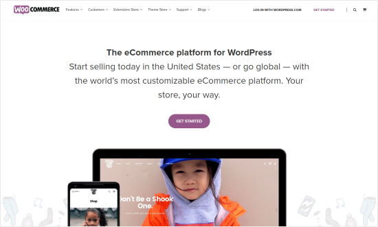 The WooCommerce website