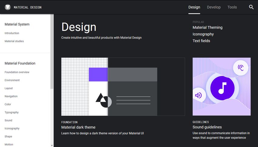 Google's Material Design guidelines