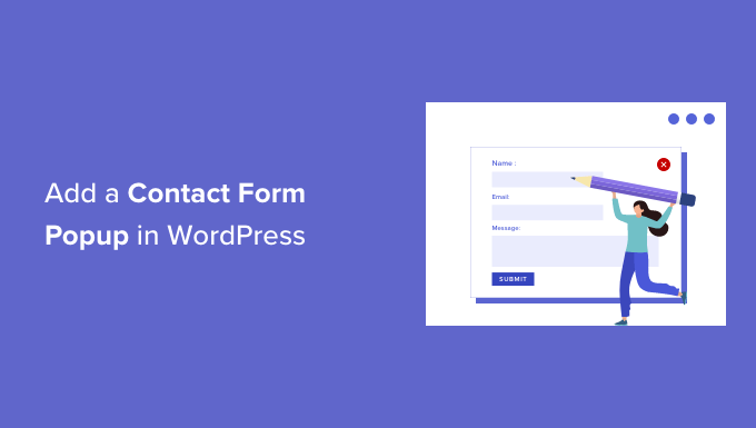 How to add a contact form popup in WordPress