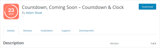 The Countdown Builder plugin page