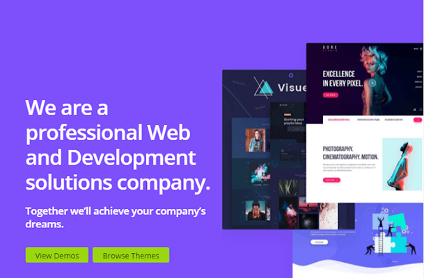 themify builder landing page