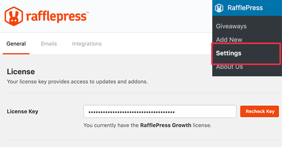 RafflePress license key