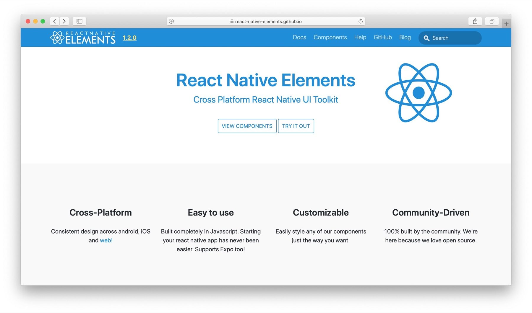 Best React Native component libraries #3: react-native-elements